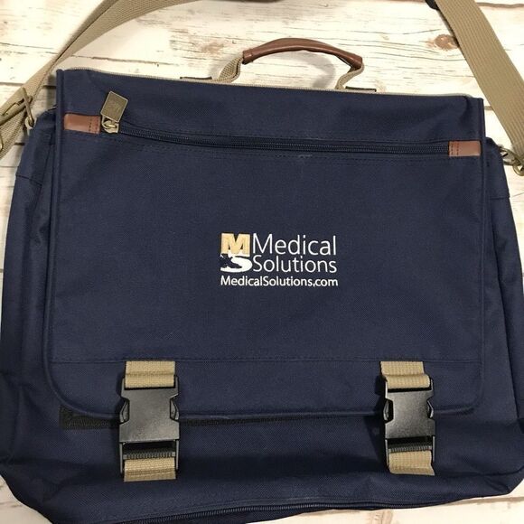 Leeds Laptop Work Bag Blue Travel Commute 33 - Picture 13 of 16